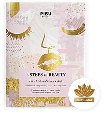 Парфумерія, косметика Маска для обличчя "3 кроки до краси" - Pibu Beauty 3 Steps To Beauty Mask