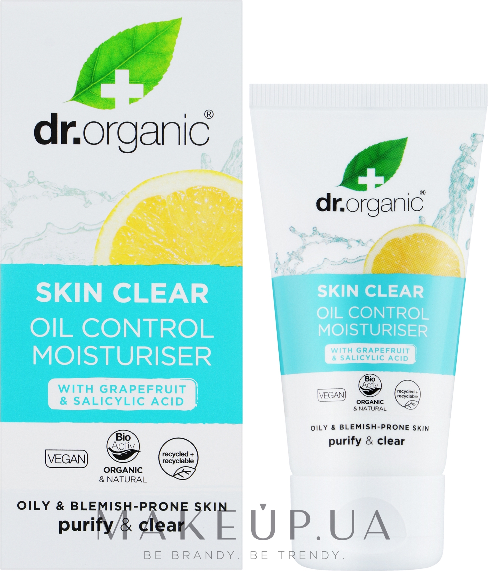 Увлажняющий крем для жирной кожи - Dr. Organic Skin Clear — фото 50ml