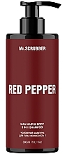 Парфумерія, косметика Шампунь для тіла та волосся 2 в 1 «Червоний перець» - Mr.Scrubber Red Pepper Man Hair And Body 2 In 1 Shampoo
