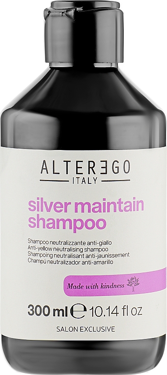 Шампунь от желтизны волос - Alter Ego Silver Maintain Shampoo — фото N3