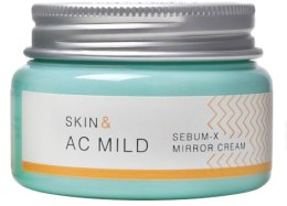 Крем-гель для лица - Holika Holika Skin & AC Mild Sebum X Mirror Cream — фото N1