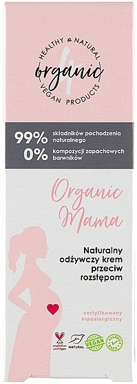 Натуральний живильний крем від розтяжок - 4Organic Organic Mama Natural Nourishing Cream Against Stretch Marks — фото N3