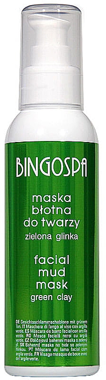 Грязевая маска для лица с зеленой глиной - BingoSpa Mud Mask With Green Clay