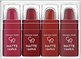 Духи, Парфюмерия, косметика Набор помад для губ - Golden Rose Matte Lipstick NR3