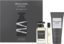 Abercrombie & Fitch Authentic Men - Набор (edt/100ml + edt/15ml + h&b/wash/200ml) — фото N2