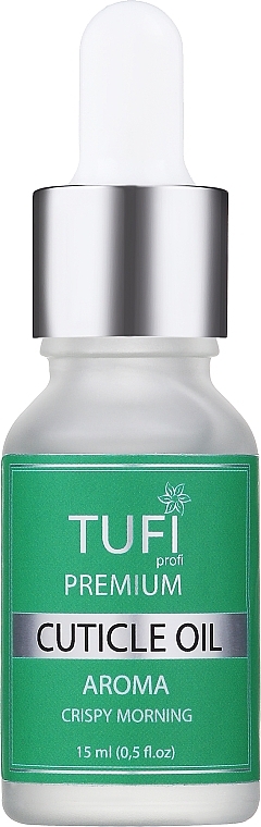 Олія для кутикули "Свіжість ранку" - Tufi Profi Premium Aroma — фото N1