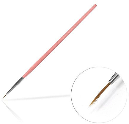 Кисточка для украшений, 8 мм Pink - Silcare Brush 01 — фото N1