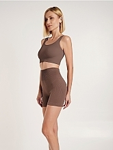 Духи, Парфюмерия, косметика Бесшовные шорты в рубчик "SHORTS RIB SHAPE", deep taupe - Giulia