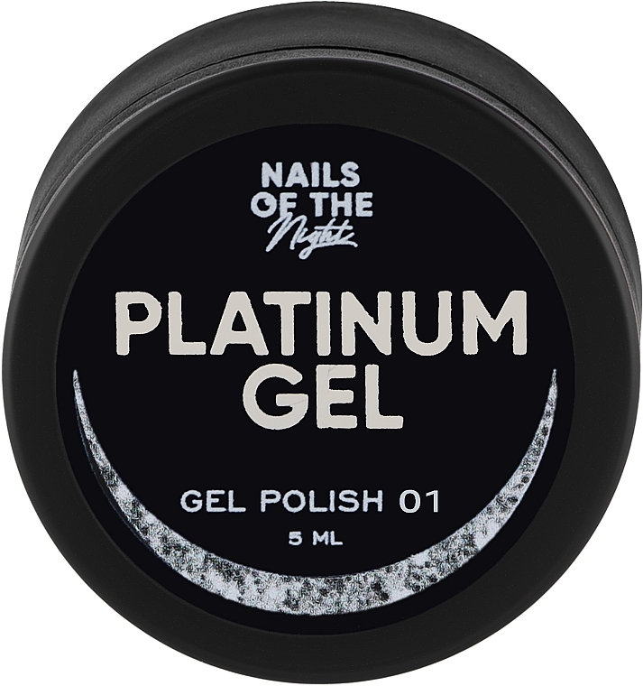 Гель-лак - Nails Of The Night Platinum Gel Gel Polish — фото N1