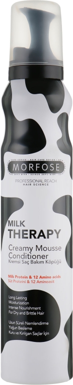 Мусс для волос "Молочный" - Morfose Milk Therapy Creamy Mousse Conditioner — фото N1
