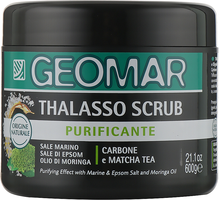 Талассо-скраб для тела "Морская соль и масло моринги" - Geomar Thalasso Scrub Purificante