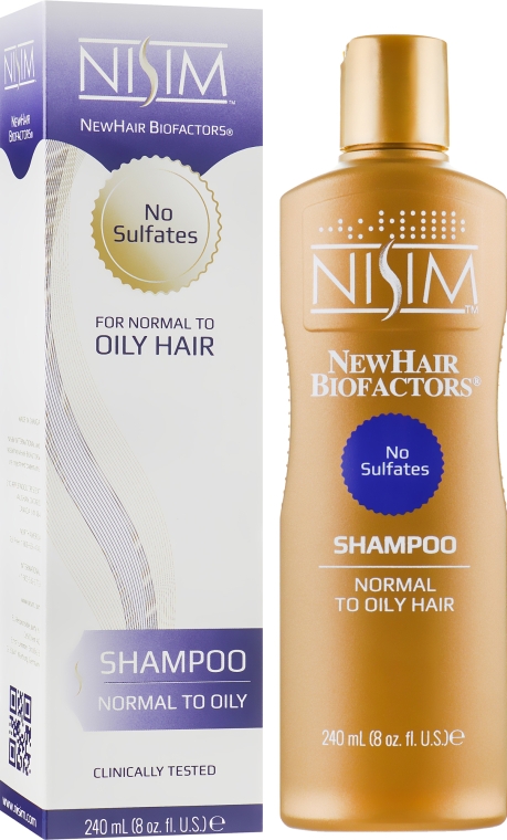 Шампунь для нормальных и жирных волос от выпадения - Nisim NewHair Biofactors Shampoo  — фото N2