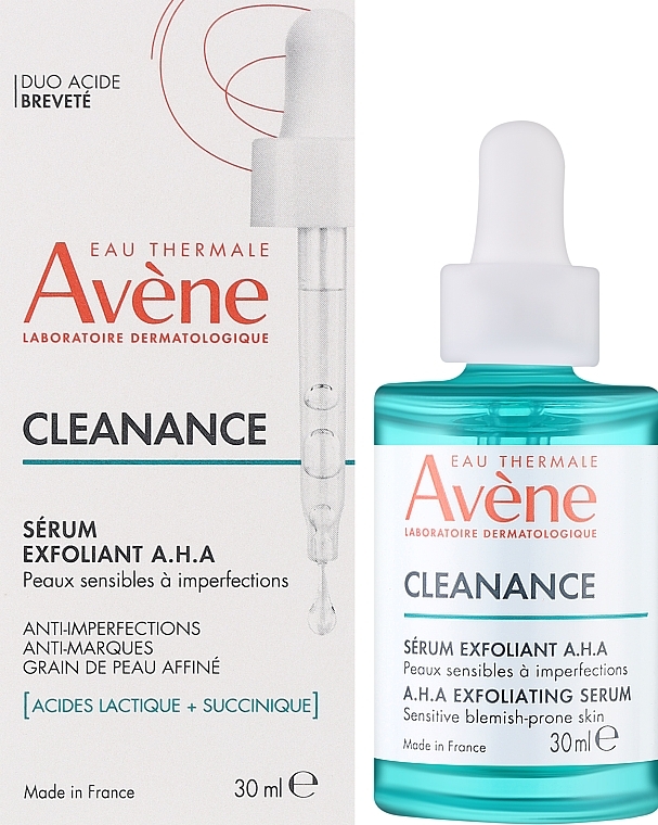 Відлущувальна сироватка для обличчя - Avene Cleanance A.H.A Exfoliating Serum — фото N2