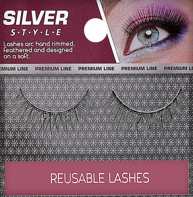 Вії накладні, натурал, "Х", FR 201 - Silver Style Eyelashes — фото N1