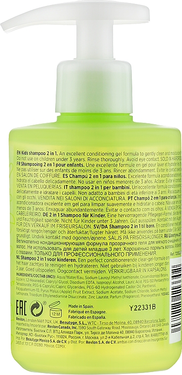 Шампунь для дітей 2 в 1 - Revlon Professional Equave Kids 2 in 1 Hypoallergenic Shampoo — фото N2