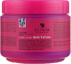 Маска для холодних оттенков волос - Elinor Anti-Yellow Care Mask  — фото N2