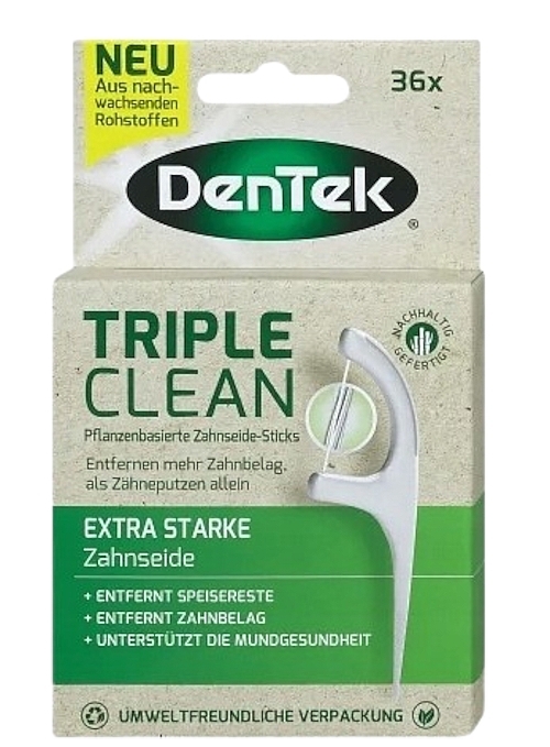 Флос-зубочистки, 36 шт. - DenTek Eco Triple Clean — фото N1