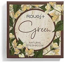 Парфумерія, косметика Палітра тіней для повік - Rougj+ Green Natural Eyeshadow Palette