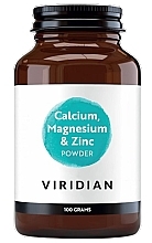 Парфумерія, косметика Харчова добавка "Кальцій, магній і цинк з вітаміном С" у порошку - Viridian Calcium Magnesium And Zinc Powder
