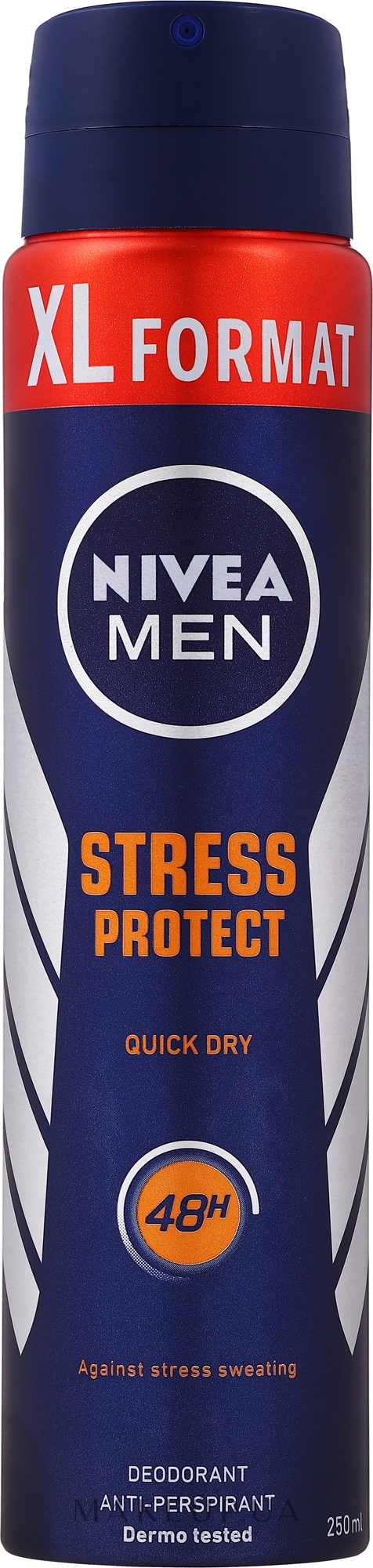 Дезодорант спрей антиперспирант "Защита Антистресс" для мужчин - NIVEA MEN Stress Protect 48hr Anti-Perspirant Spray — фото 250ml