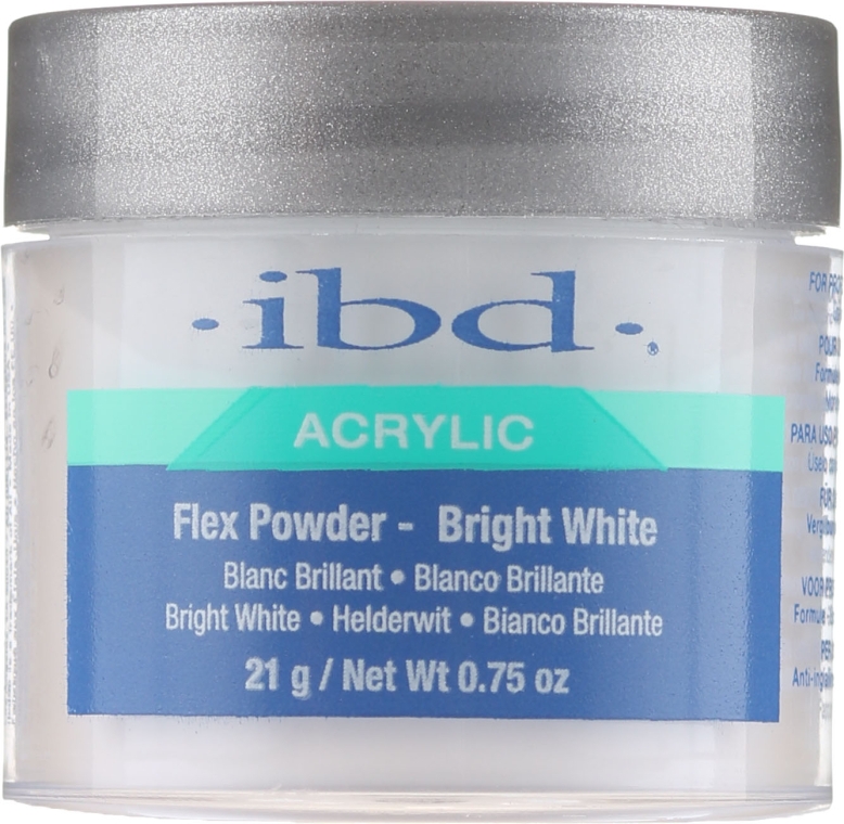 Акриловая пудра, ярко-белая - IBD Flex Powder Bright White — фото N1