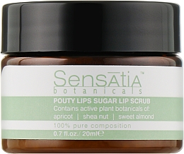 Сахарный скраб для губ - Sensatia Botanicals Pouty Lips Sugar Lip Scrub — фото N1