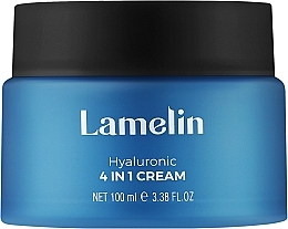 Зволожувальний крем для обличчя з гіалуроновою кислотою - Lamelin Hyaluronic 4 in 1 Cream — фото N1