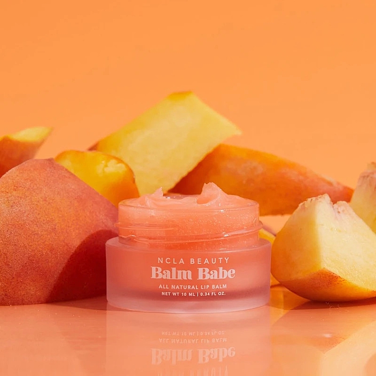 Бальзам для губ "Персик" - NCLA Beauty Balm Babe Peach Lip Balm — фото N4