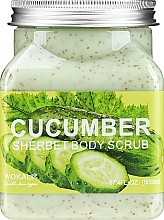 Скраб для тіла «Огірок» - Wokali Sherbet Body Scrub Cucumber — фото N1