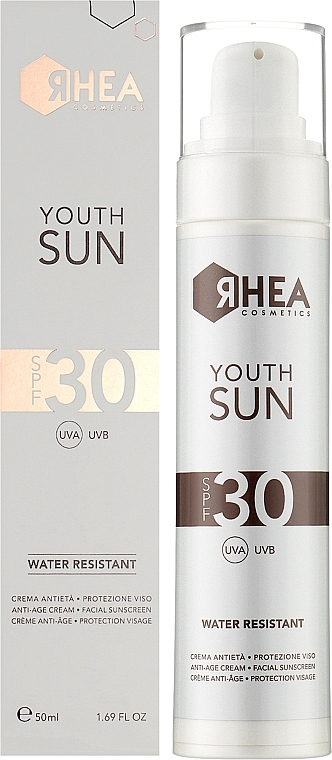 Антивозрастной солнцезащитный крем для лица - Rhea Cosmetics YouthSun SPF30 Anti-Age Cream Facial Sunscreen — фото N2