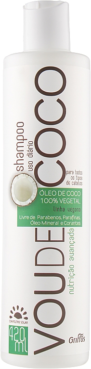 Набор для восстановления волос - Griffus Vou De Coco Kit (sh/420ml + cond/420ml) — фото N3