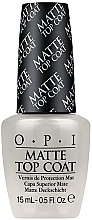 Топове матове покриття - OPI Matte Top Coat — фото N1