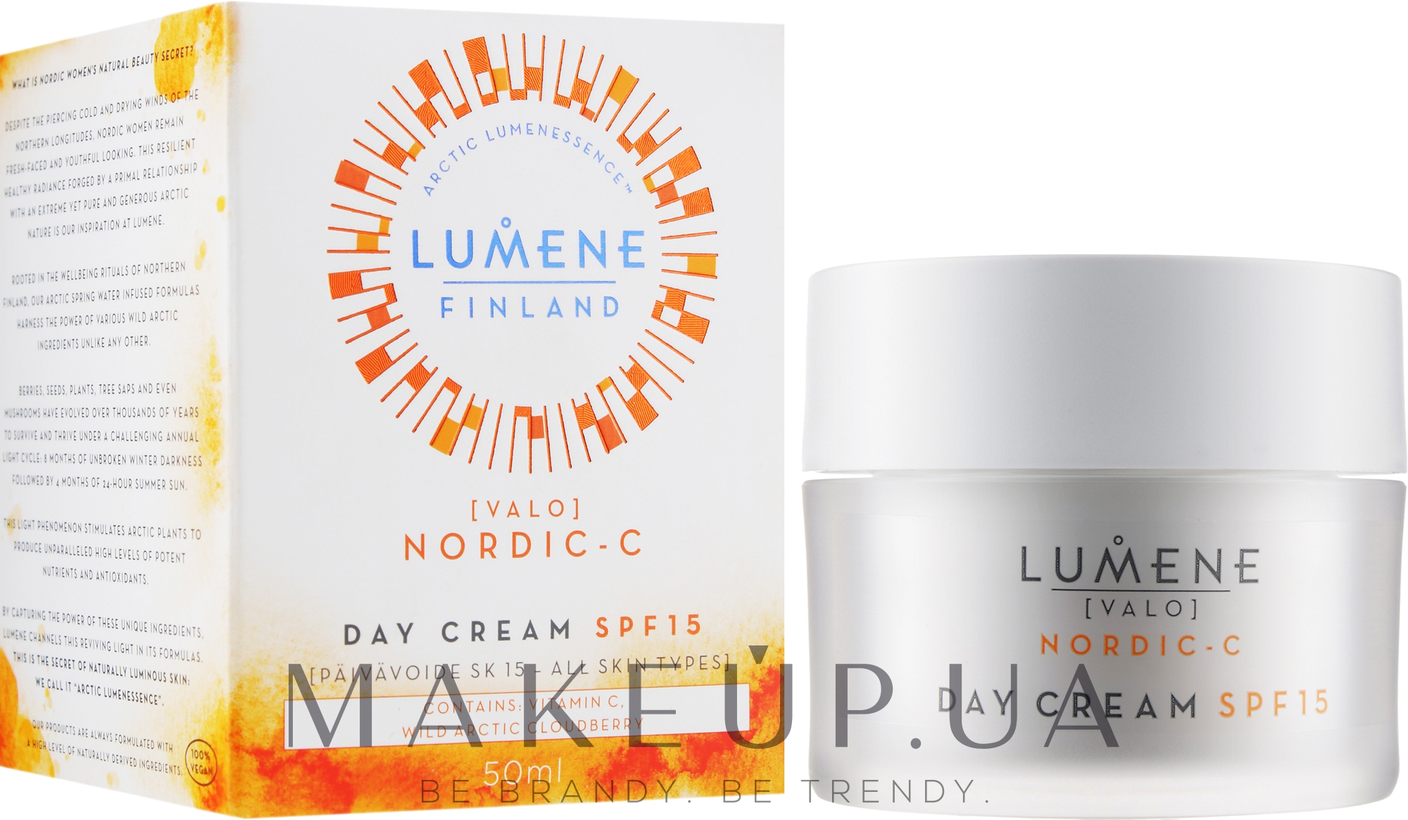 Дневной крем для сияния кожи - Lumene Valo Light Day Cream SPF 15  — фото 50ml