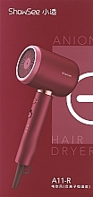 Фен для волосся, червоний - Xiaomi ShowSee Electric Hair Dryer Red A11-R — фото N2