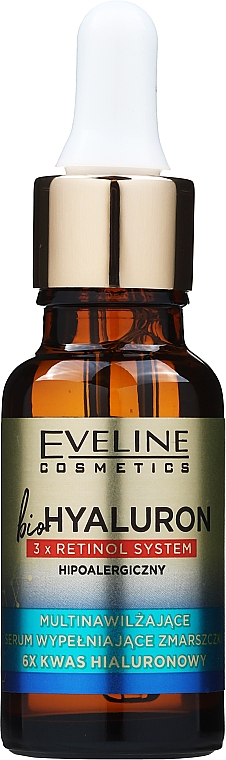 Мультиувлажняющая сыворотка - Eveline Cosmetics BioHyaluron 3x Retinol System Serum — фото N2