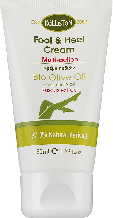 Крем для ступень та п'ят - Kalliston Bio Olive Oil Foot & Heel Cream