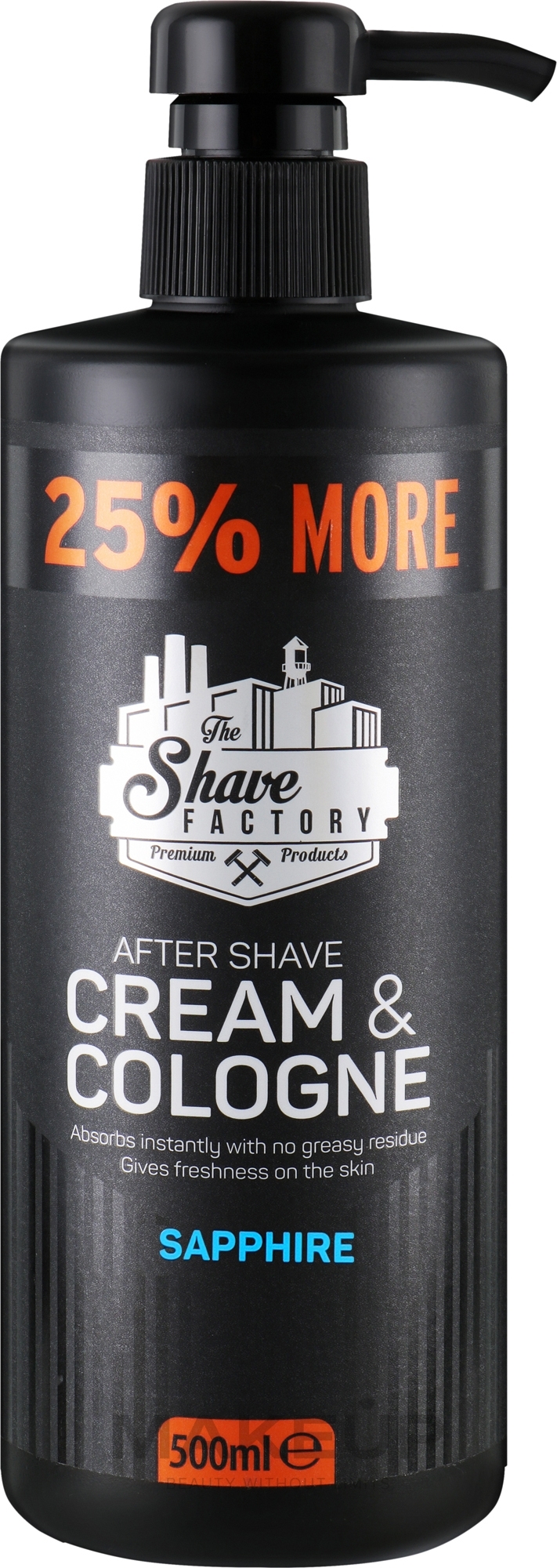 Крем-одеколон після гоління - The Shave Factory Cream & Cologne Sapphire — фото 500ml