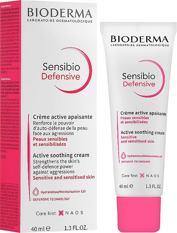 УЦЕНКА Легкий крем для чувствительной кожи - Bioderma Sensibio Defensive Active Soothing Cream * — фото N2