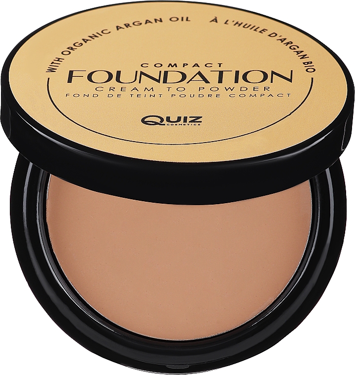 Компактная кремовая пудра - Quiz Cosmetics Compact Foundation Cream To Powder — фото N1