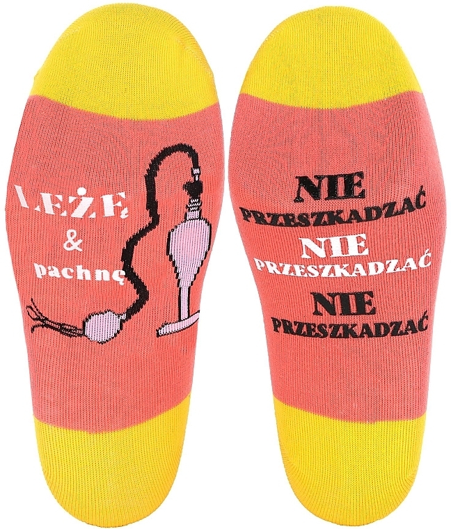 Носки женские с надписями, оранжевые - Moraj — фото N2