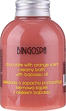 Парфумерія, косметика Вершковий крем для ванни, з екстрактом шоколаду і апельсина - BingoSpa Creamy Chocolate Bath With Orange Oil