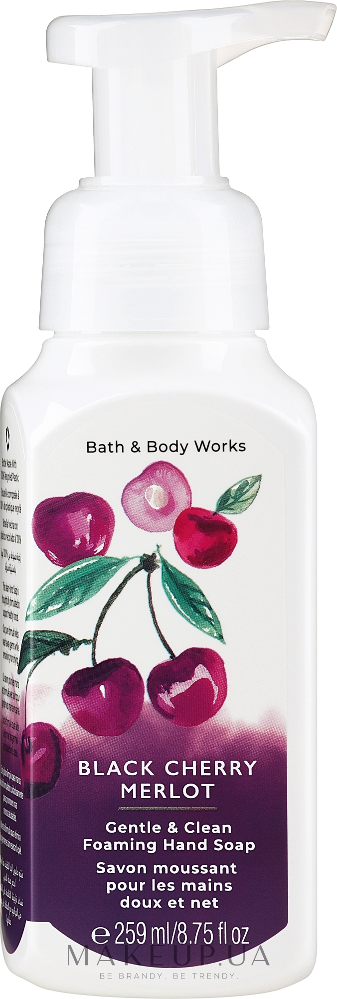 Мыло для рук - Bath & Body Works Black Cherry Merlot Gentle Clean Foaming Hand Soap — фото 259ml