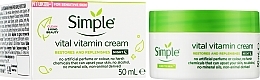 УЦІНКА Вітамінний нічний крем - Simple Kind To Skin Vital Vitamin Cream * — фото N2