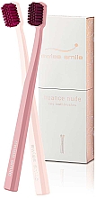 Парфумерія, косметика Набір зубних щіток - Swiss Smile Nuance Nude Two Toothbrushes