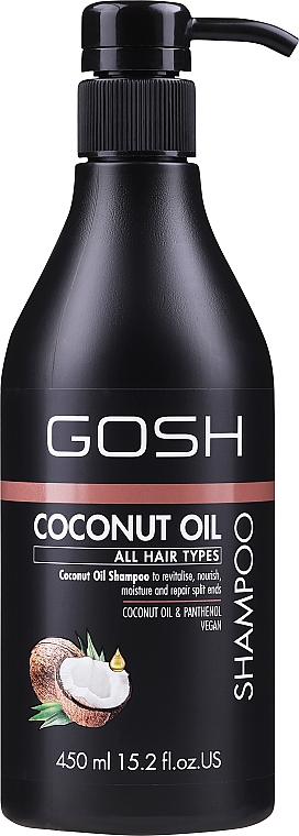 Шампунь для волос - Gosh Copenhagen Coconut Oil Shampoo — фото N3
