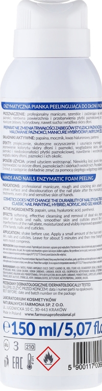 Энзимная пенка для рук - Farmona Professional Hands and Nails Artist Enzymatic Foam Peeling — фото N2
