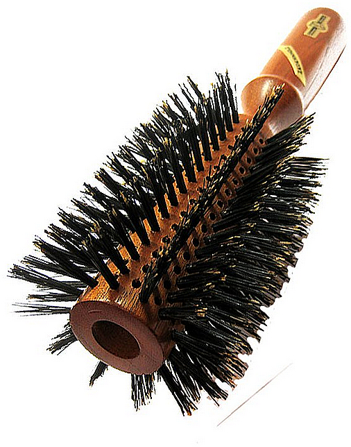Щетка для волос круглая из кедрового дерева, 23.5 см - Golddachs  — фото N1