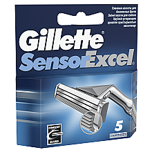 Сменные кассеты для бритья, 5 шт. - Gillette Sensor Excel — фото N4