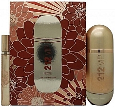 Духи, Парфюмерия, косметика Carolina Herrera 212 Vip Rose Gift Set Fragrances - Набор (edp/80ml + edp/10ml)