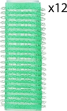 Парфумерія, косметика Бігуді-липучки м'які, d20 мм, 12 шт., зелені - Xhair
